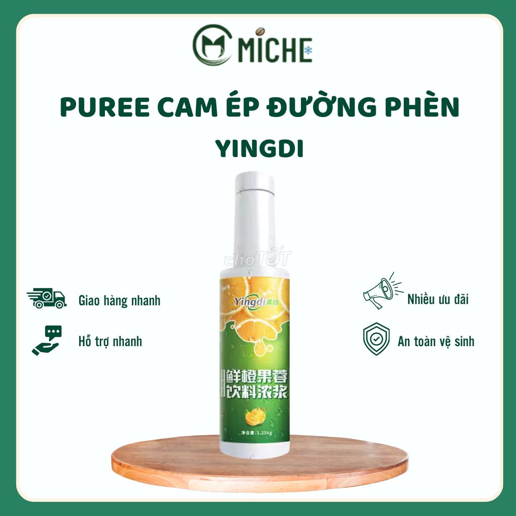 Syrup Cam Ép Đường Phèn, Yingdi,1.25kg