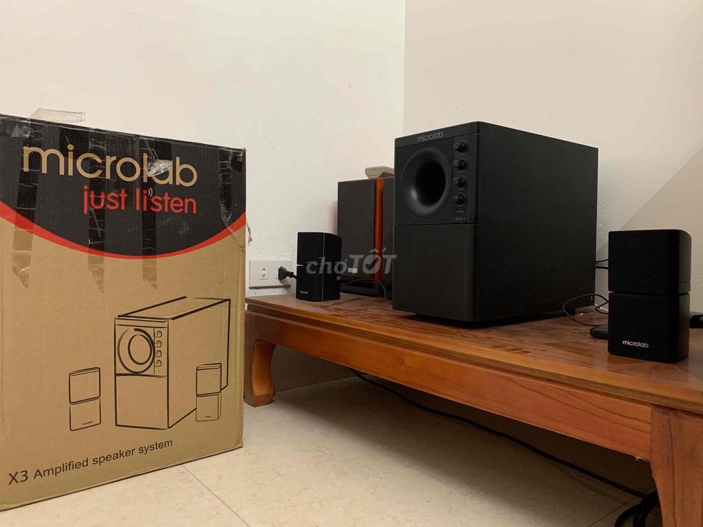 Siêu phẩm Microlab X3 đời đầu full hộp Mới 99%. Mua bán Tivi, Âm thanh tại Huyện Gia Lộc Hải Dương được đăng bởi Điện máy nhật úc hình 1