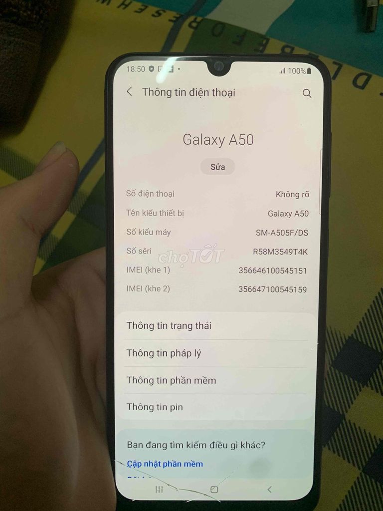 samsung a50 màn zin 4/64 cần bán