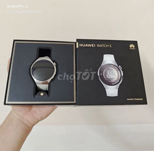 Huawei Watch 5 42mm Bạc Như mới. Mua bán Thiết bị đeo thông minh tại Quận 6 Tp Hồ Chí Minh được đăng bởi Hội Đồ Điện Tử hình 1