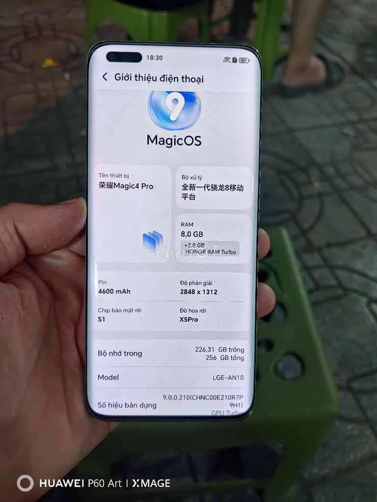 Honor Magic 4 Pro 256GB Trắng. Mua bán Điện thoại tại Quận Hai Bà Trưng Hà Nội được đăng bởi Quốc Bảo hình 1