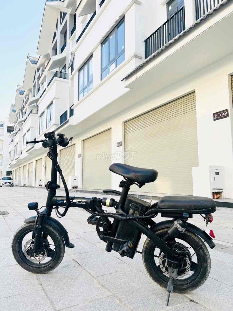 Xe đạp điện gấp màu Đen. Mua bán Xe điện tại Quận Nam Từ Liêm Hà Nội được đăng bởi Bùi Anh Dũng hình 2