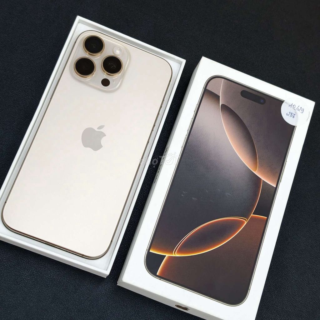 🍎iPhone 16 Pro Max 256GB Vàng Việt Nam sạc ít🇻🇳. Mua bán Điện thoại tại Quận Lê Chân Hải Phòng được đăng bởi 444 Tô Hiệu OK Mobile HP hình 1