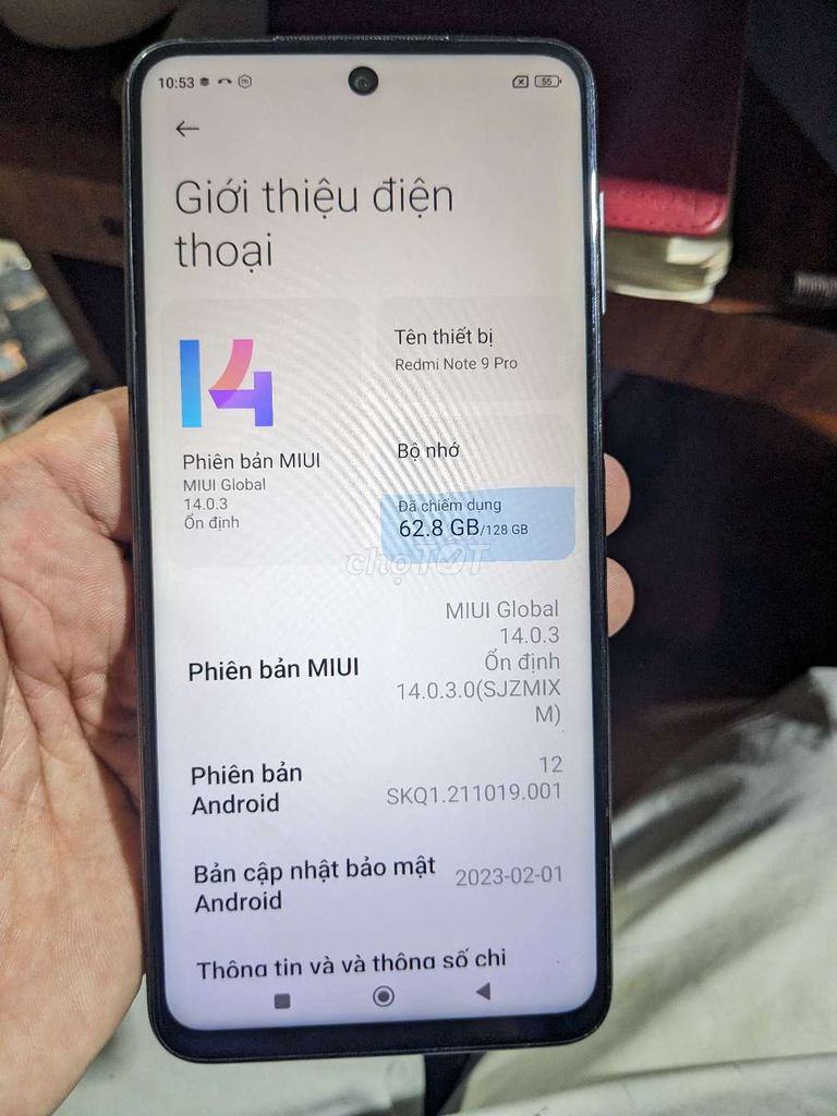 Xiaomi Redmi Note 9 Pro 128GB Trắng. Mua bán Điện thoại tại Quận Nam Từ Liêm Hà Nội được đăng bởi Hoàng Đông hình 1
