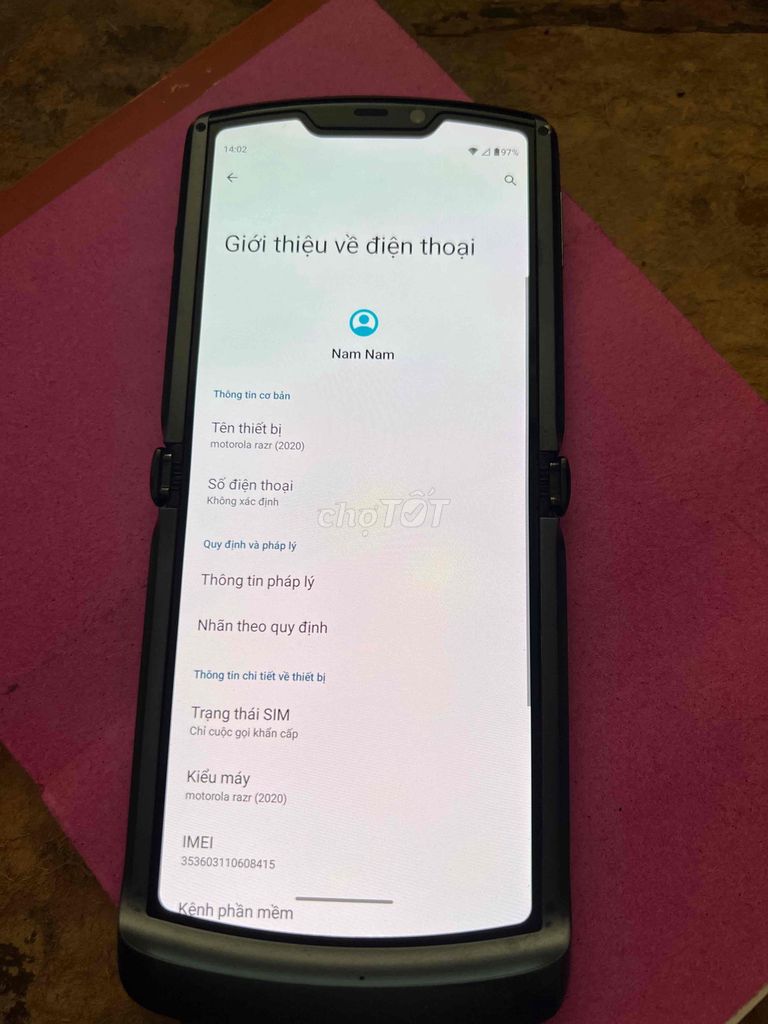 Motorola Razr 2020 256GB Đen. Mua bán Điện thoại tại Quận Tân Bình Tp Hồ Chí Minh được đăng bởi quyền hình 1