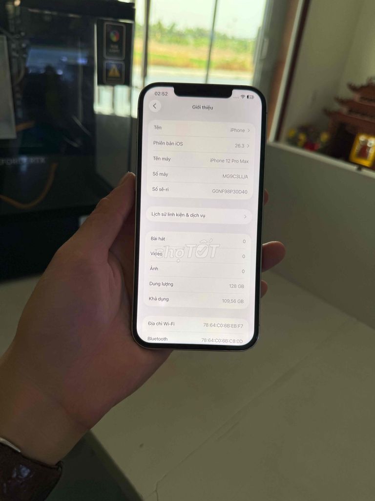 Apple iPhone 12 Pro Max 128GB Bạc. Mua bán Điện thoại tại Huyện Thuỷ Nguyên Hải Phòng được đăng bởi Hùng Nguyễn THP store hình 1