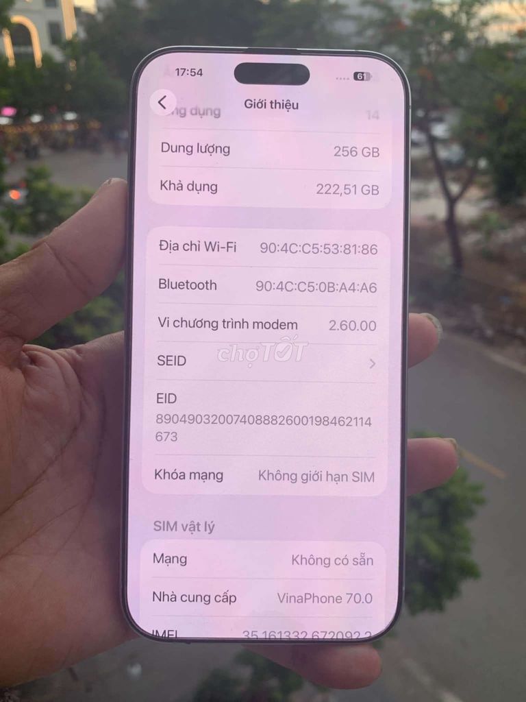 Apple iPhone 16 Pro Max 256GB Bạc. Mua bán Điện thoại tại Quận Long Biên Hà Nội được đăng bởi hưng thiện  hình 1