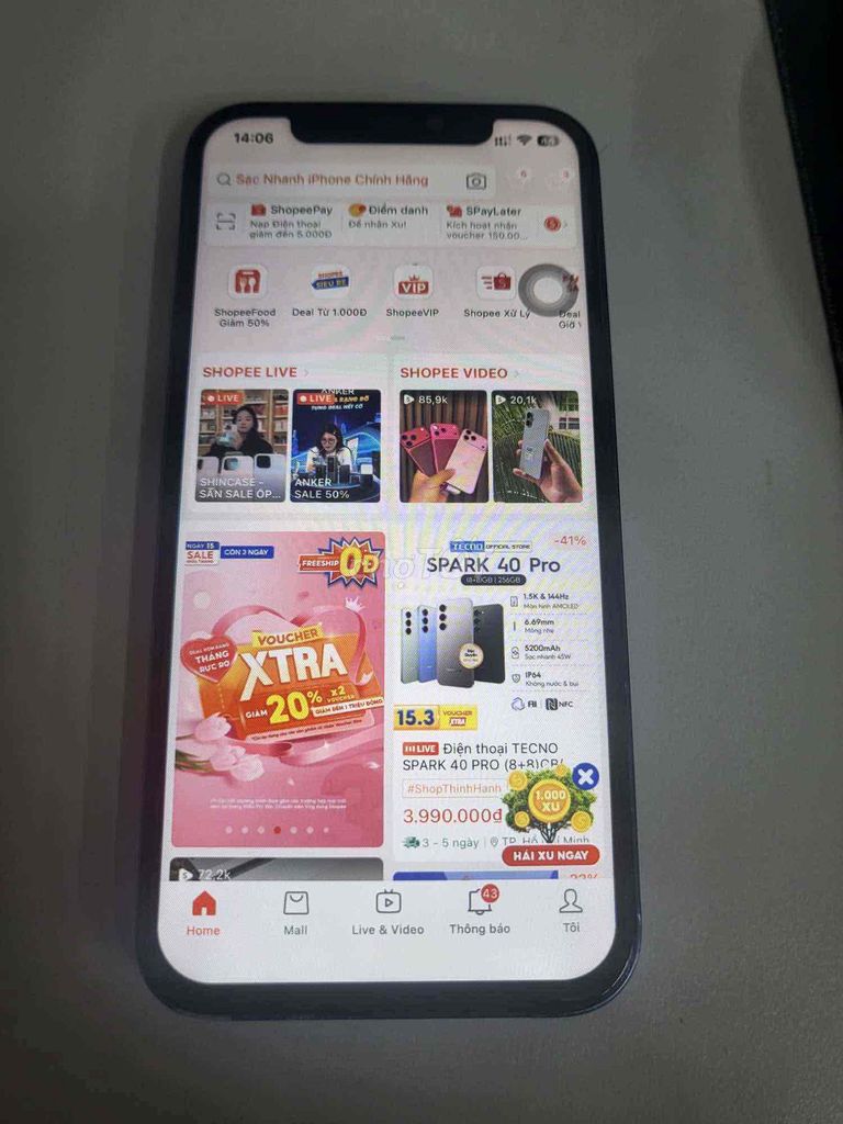 Apple iPhone 12 128GB Xanh dương. Mua bán Điện thoại tại Huyện Thăng Bình Quảng Nam được đăng bởi tô châu ngọc  hình 1