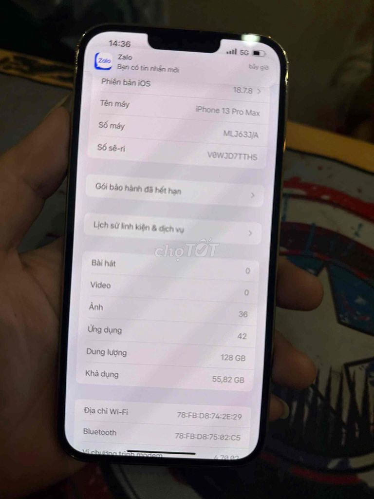 Apple iPhone 13 Pro Max 128GB Vàng Đã sử dụng. Mua bán Điện thoại tại Quận Đống Đa Hà Nội được đăng bởi Nam Đường Láng hình 1