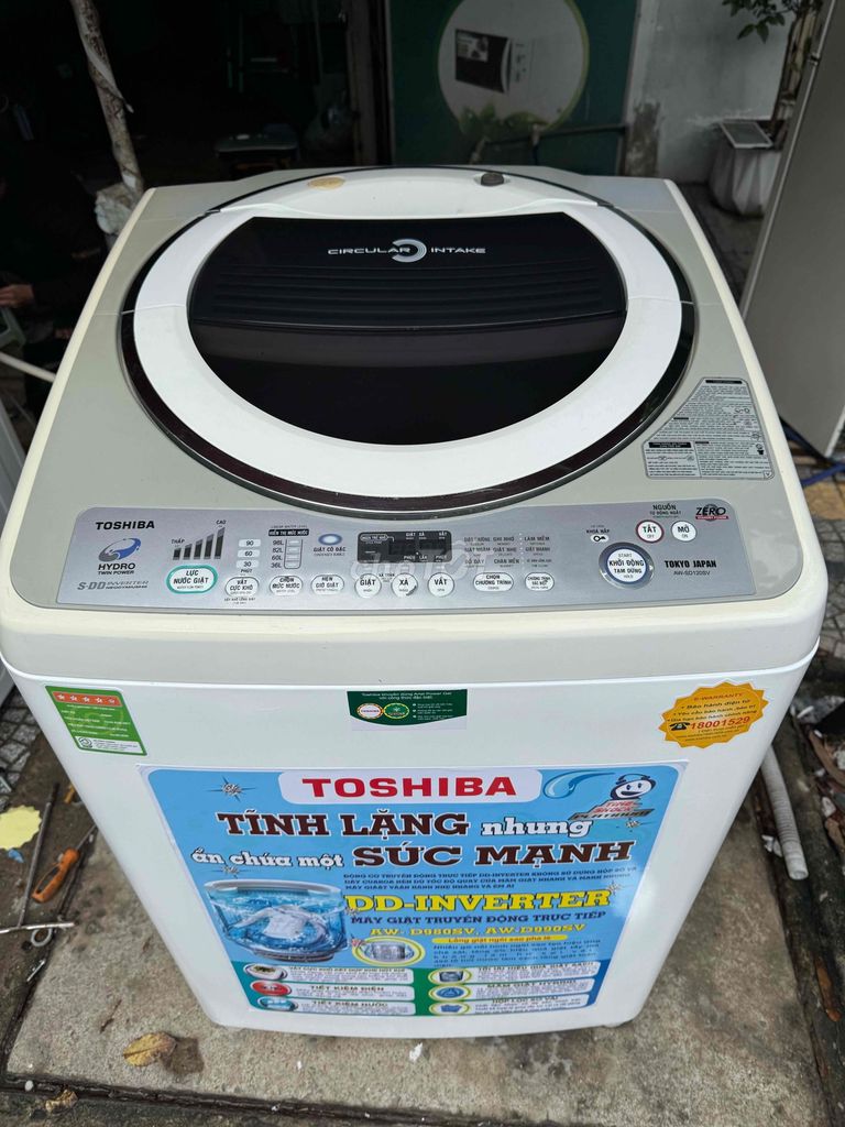 thanh lý máy giặt Toshiba inveter 12KG đang dùng