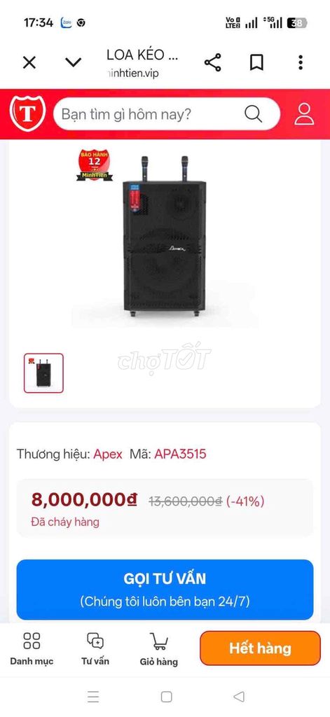Loa kéo Apex APA3515 Đen. Mua bán Tivi, Âm thanh tại Quận Bắc Từ Liêm Hà Nội được đăng bởi Đức hình 1