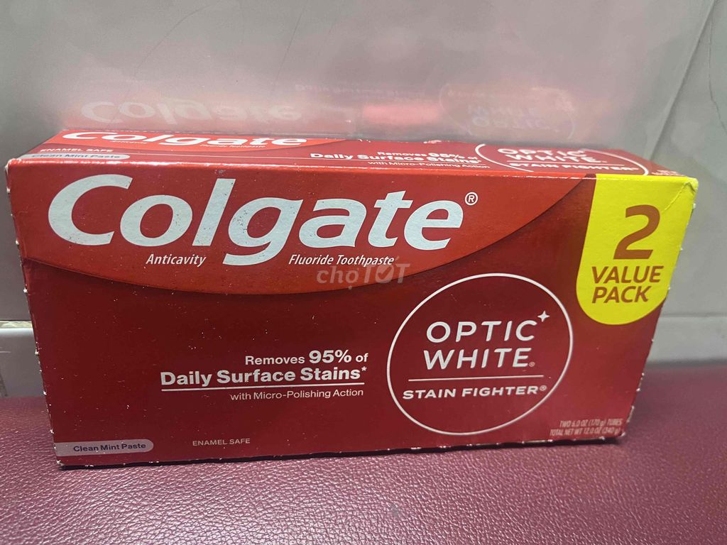 Kem đánh răng Colgate Optic White Bạc hà Mỹ. Mua bán Thiết bị vệ sinh, nhà tắm tại Thành phố Bà Rịa Bà Rịa - Vũng Tàu được đăng bởi Min Nguyen hình 1