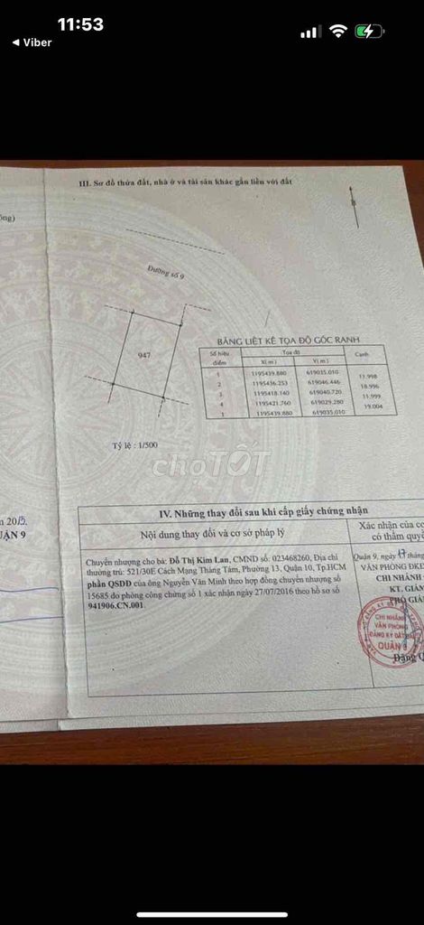 cần bán lô đất biệt thự dự án quy hoạch. Mua bán đất tại Thành phố Thủ Đức Tp Hồ Chí Minh được đăng bởi Hoàng Công hình 2