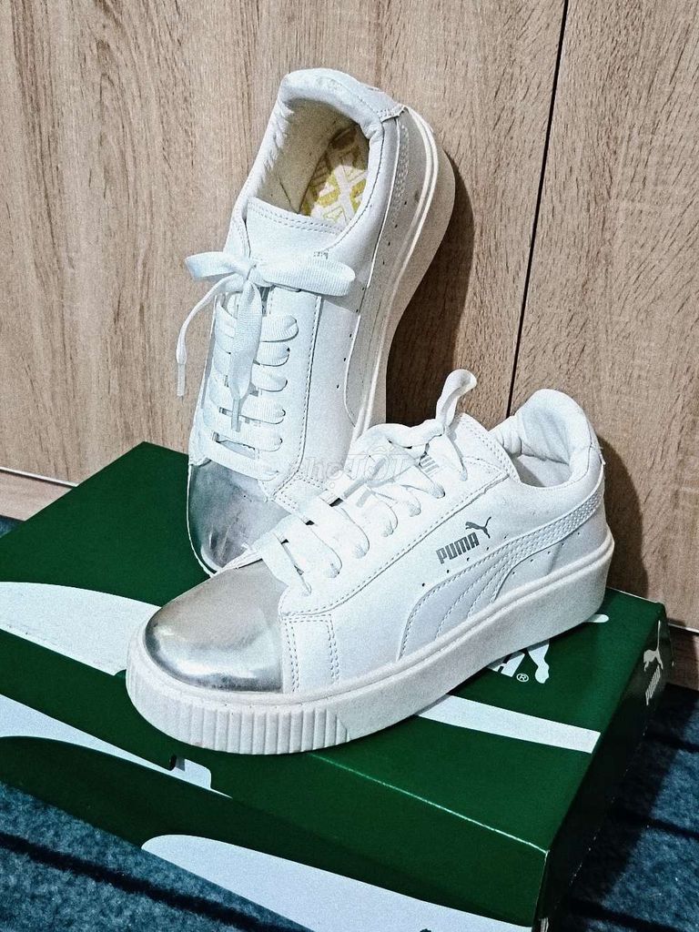 [Hàng xả] Giày Puma Trắng (3 mẫu). Mua bán Giày dép tại Huyện Hải Hậu Nam Định được đăng bởi Đạt  hình 1
