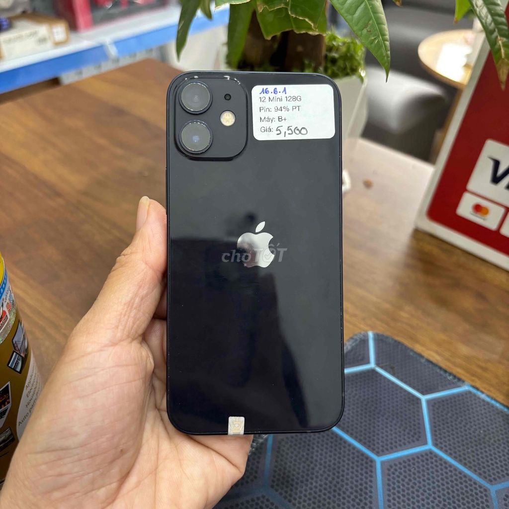 iphone 12 Mini 128G Quốc tế Đen P94 ios 16.6.1