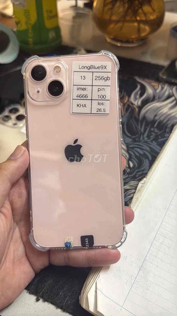 Apple iPhone 13 256GB Hồng 100%. Mua bán Điện thoại tại Quận Cầu Giấy Hà Nội được đăng bởi Long blue 9x hình 1