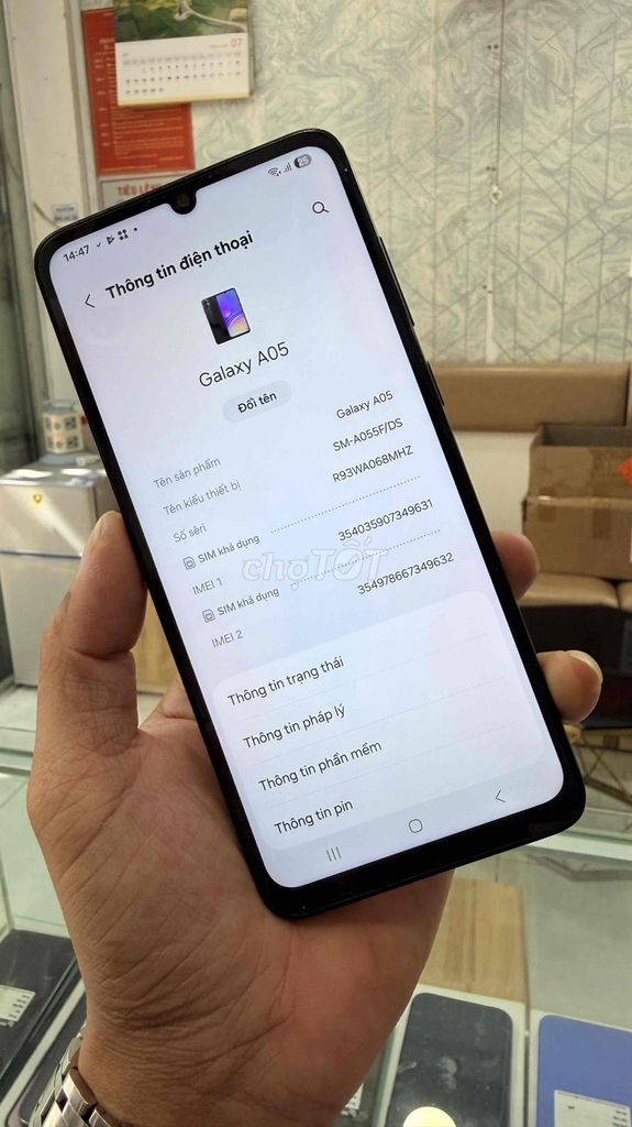 Samsung Galaxy A05 6GB/128GB Mỹ Like New. Mua bán Điện thoại tại Quận Bình Thạnh Tp Hồ Chí Minh được đăng bởi Phan Luận hình 1