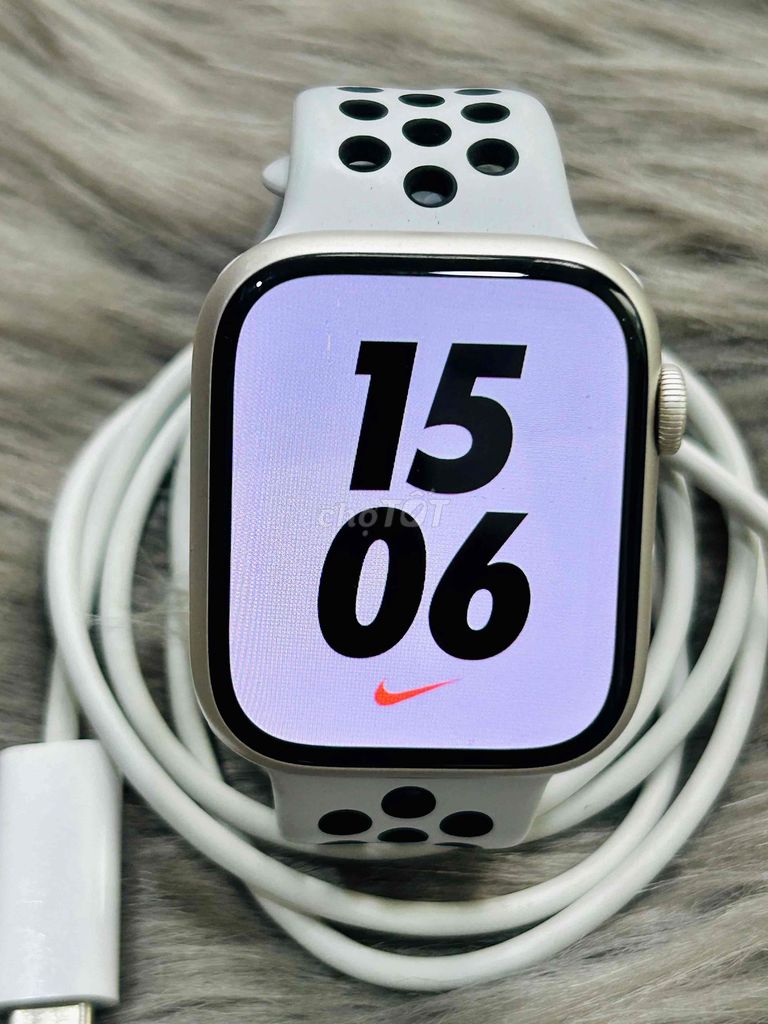 Apple Watch S7 starlight Nike+ 45mm. Mua bán Thiết bị đeo thông minh tại Quận Tân Phú Tp Hồ Chí Minh được đăng bởi Công nghệ di động Apple Watch Samsung Tai nghe hình 1