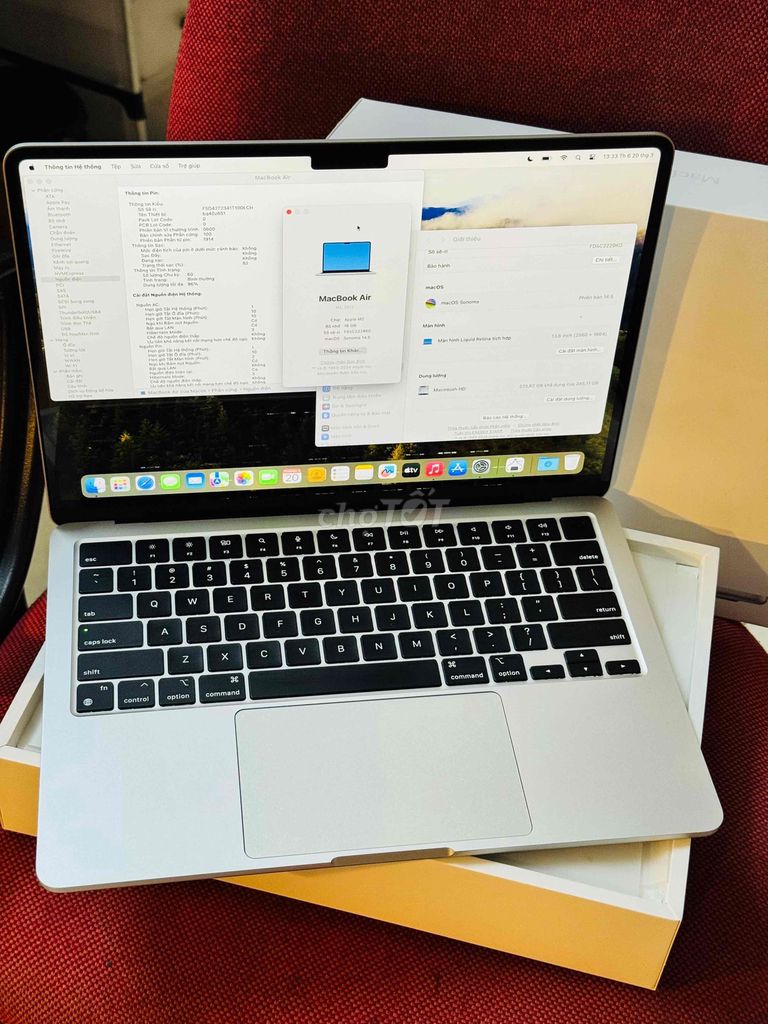 Apple Macbook Air M2 16GB/256GB Bạc. Mua bán Laptop tại Quận Ba Đình Hà Nội được đăng bởi Nguyen  hình 1