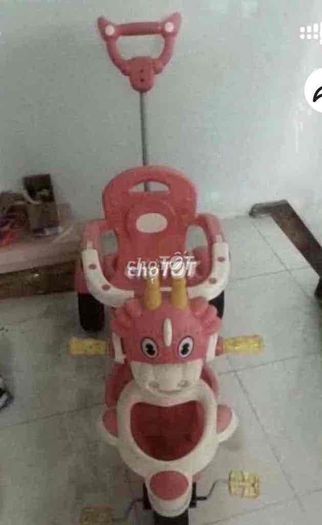 Xe 3 bánh nhựa hồng bé gái. Mua bán Mẹ và bé tại Quận Thanh Khê Đà Nẵng được đăng bởi A H hình 1
