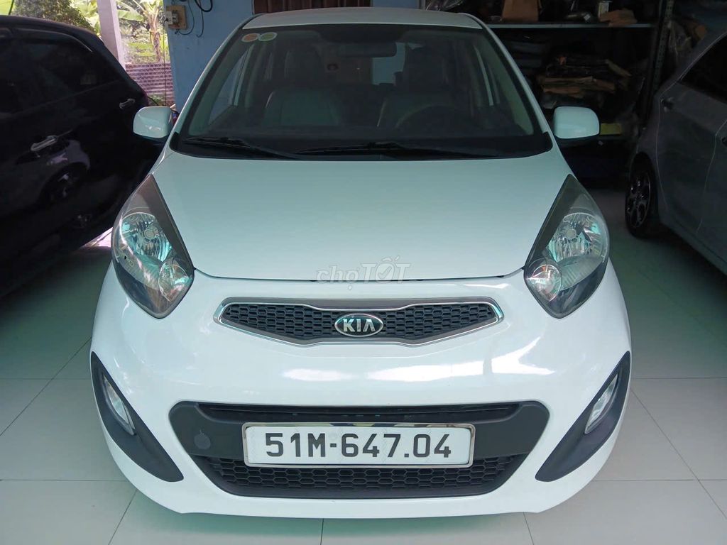 Kia Morning 2014 Trắng 123.000 km. Mua bán Ô tô tại Huyện Bình Chánh Tp Hồ Chí Minh được đăng bởi Anh Tư hình 1