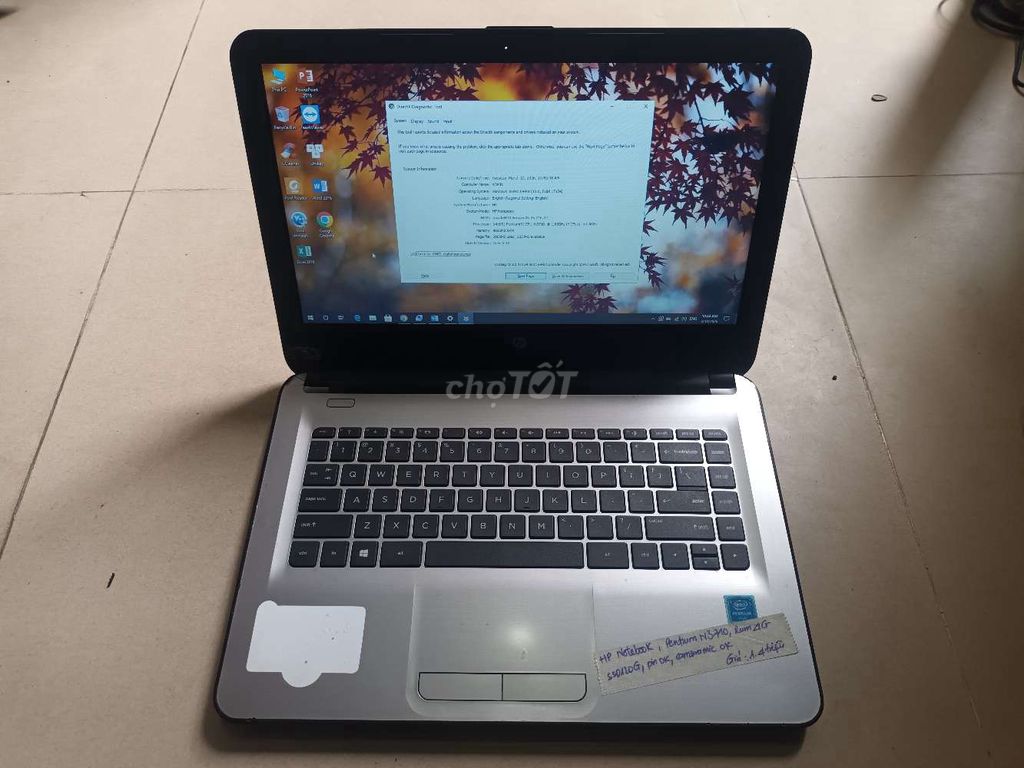 HP Notebook Pentium N3710 ram4gb ssd120gb. Mua bán Laptop tại Quận Hải Châu Đà Nẵng được đăng bởi Anh Lý hình 1