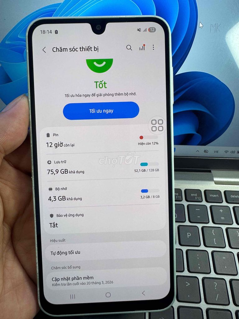 Samsung Galaxy A16 8GB/128GB Xanh. Mua bán Điện thoại tại Quận 6 Tp Hồ Chí Minh được đăng bởi QUỐC THIÊN BÁN GÓP 0 ĐỒNG  hình 1