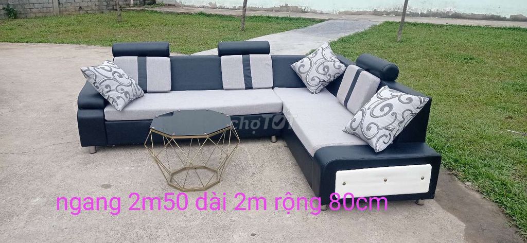 cần thanh lý gấp mẫu sofa da góc L đại