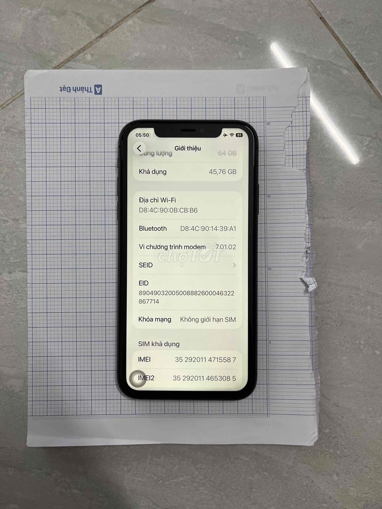 iPhone 11 64GB quốc tế. Mua bán Điện thoại tại Thị xã Cai Lậy Tiền Giang được đăng bởi nguyễn thanh hưng hình 1