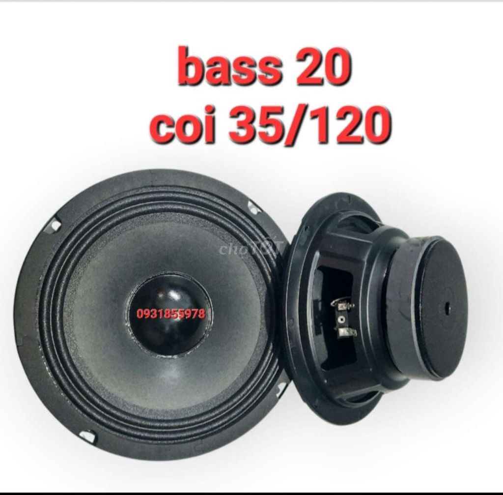 Bass loa kéo 20 inch coil 35/120 Đen. Mua bán Tivi, Âm thanh tại Huyện Bình Chánh Tp Hồ Chí Minh được đăng bởi Minh Phát  hình 1