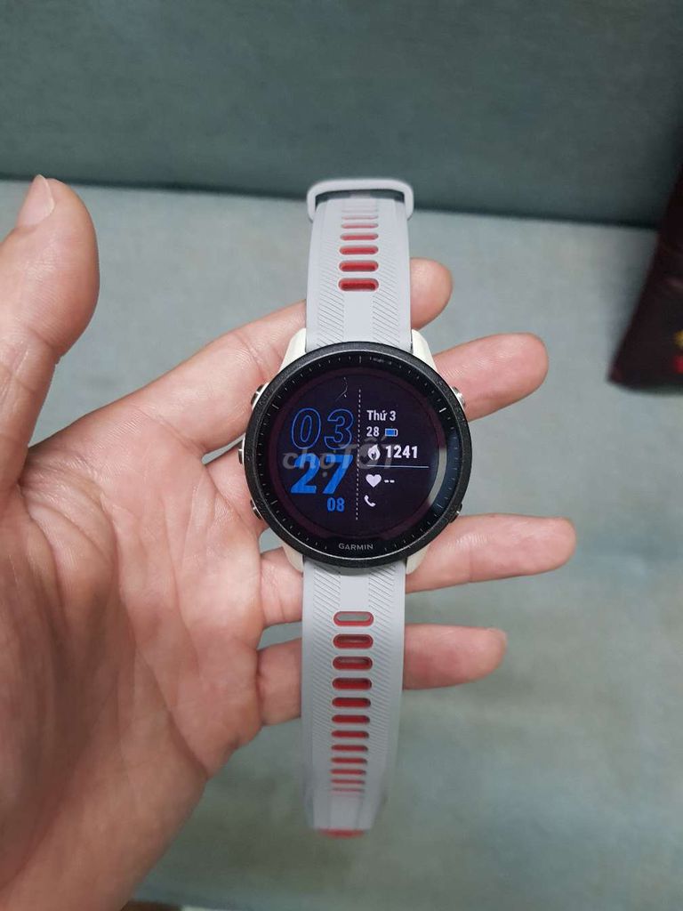 Garmin Forerunner 955 Solar Trắng. Mua bán Thiết bị đeo thông minh tại Quận Bình Thạnh Tp Hồ Chí Minh được đăng bởi ST hình 1