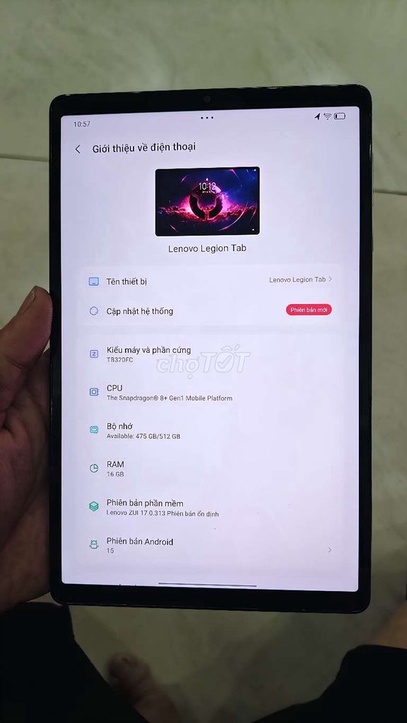 Lenovo Legion Y700 fullbox 16GB/512GB. Mua bán Máy tính bảng tại Huyện Long Thành Đồng Nai được đăng bởi boss hình 1