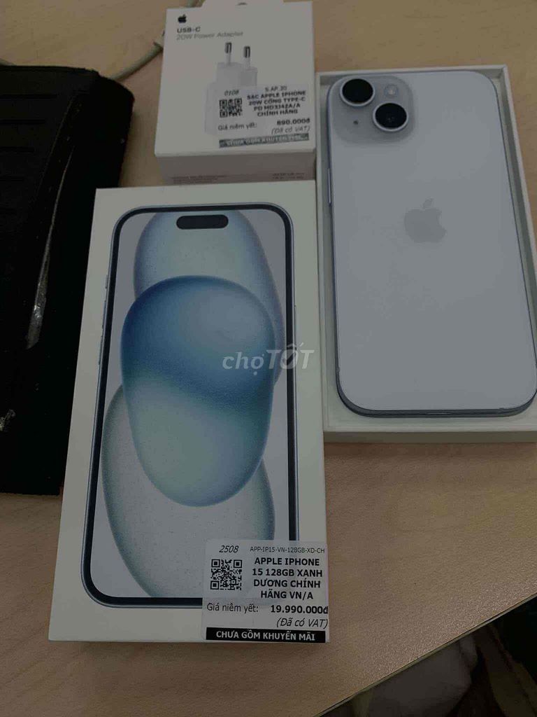 Apple iPhone 15 128GB Xanh dương. Mua bán Điện thoại tại Thành phố Thủ Đức Tp Hồ Chí Minh được đăng bởi Thảo Lê hình 1