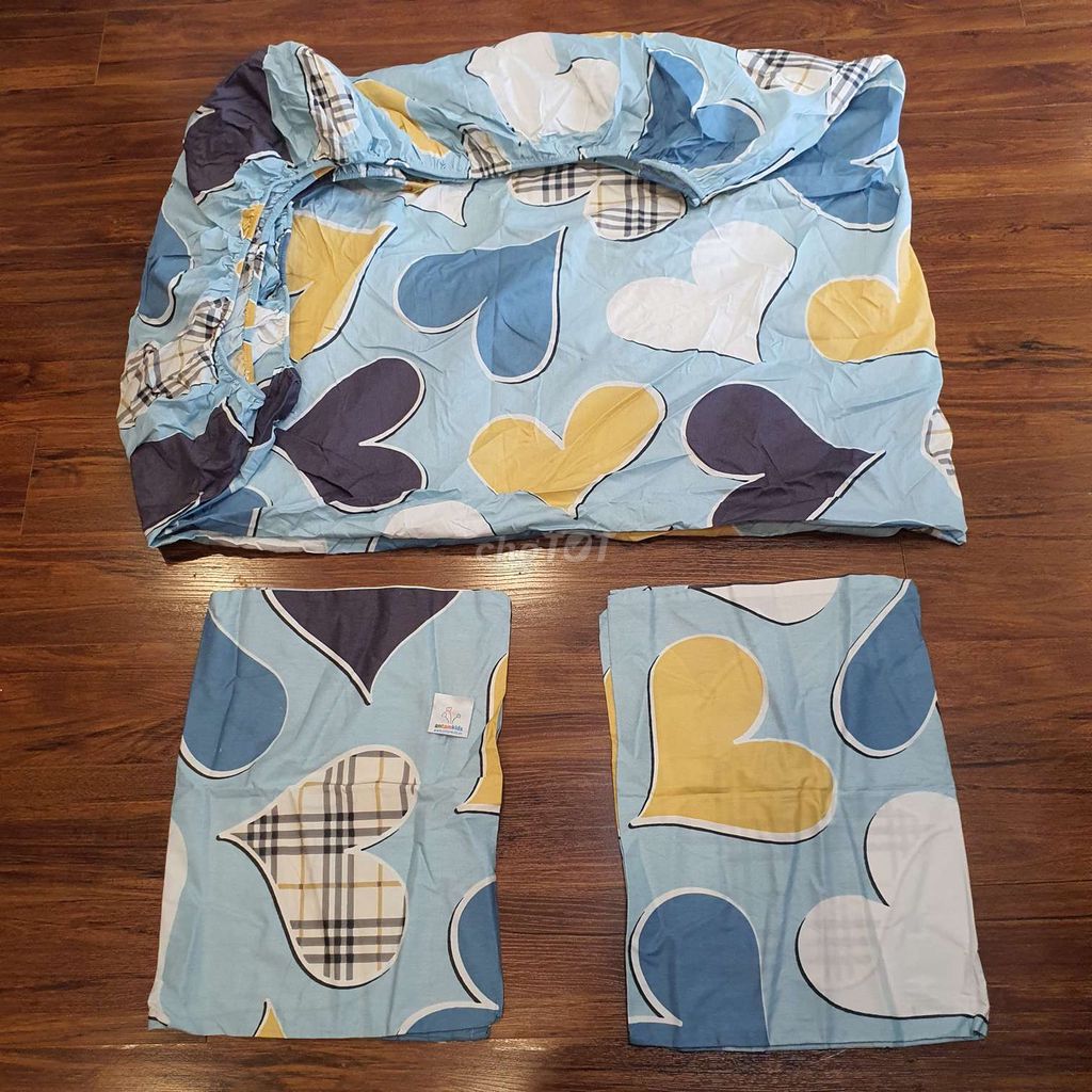 pass rẻ quá Bộ ga gối Cotton M6, M8. Mua bán Giường, chăn ga gối nệm tại Quận Hoàng Mai Hà Nội được đăng bởi AnTamKids hình 1