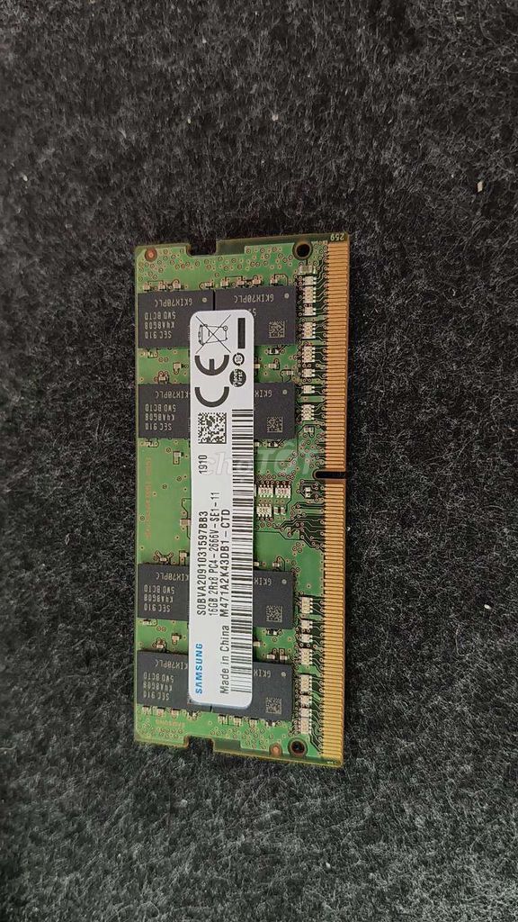 RAM Laptop Samsung 16GB DDR4 2666MHz. Mua bán Linh kiện (RAM, Card...) tại Quận 7 Tp Hồ Chí Minh được đăng bởi Huỳnh hình 1