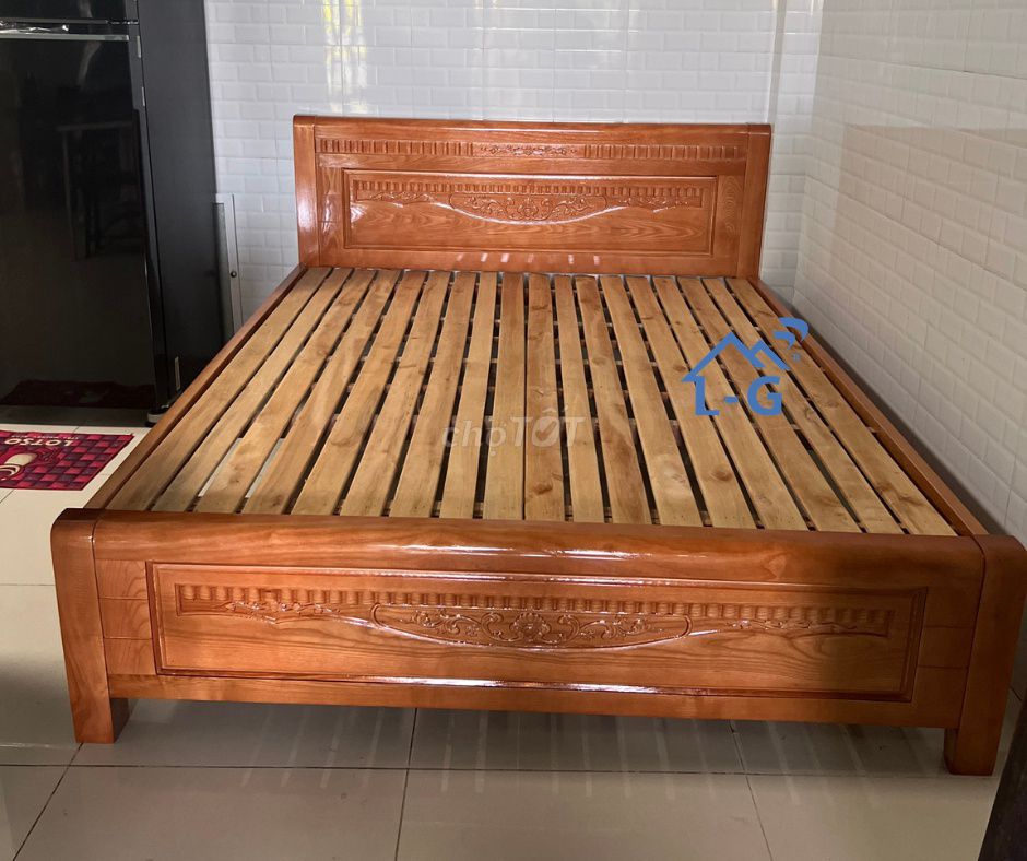 GIƯỜNG GỖ SỒI++GIƯỜNG GỖ ĐẸP__GIƯỜNG GỖ==GIƯỜNG GỖ. Mua bán Giường, chăn ga gối nệm tại Quận 4 Tp Hồ Chí Minh được đăng bởi Lâm Gia Home hình 1