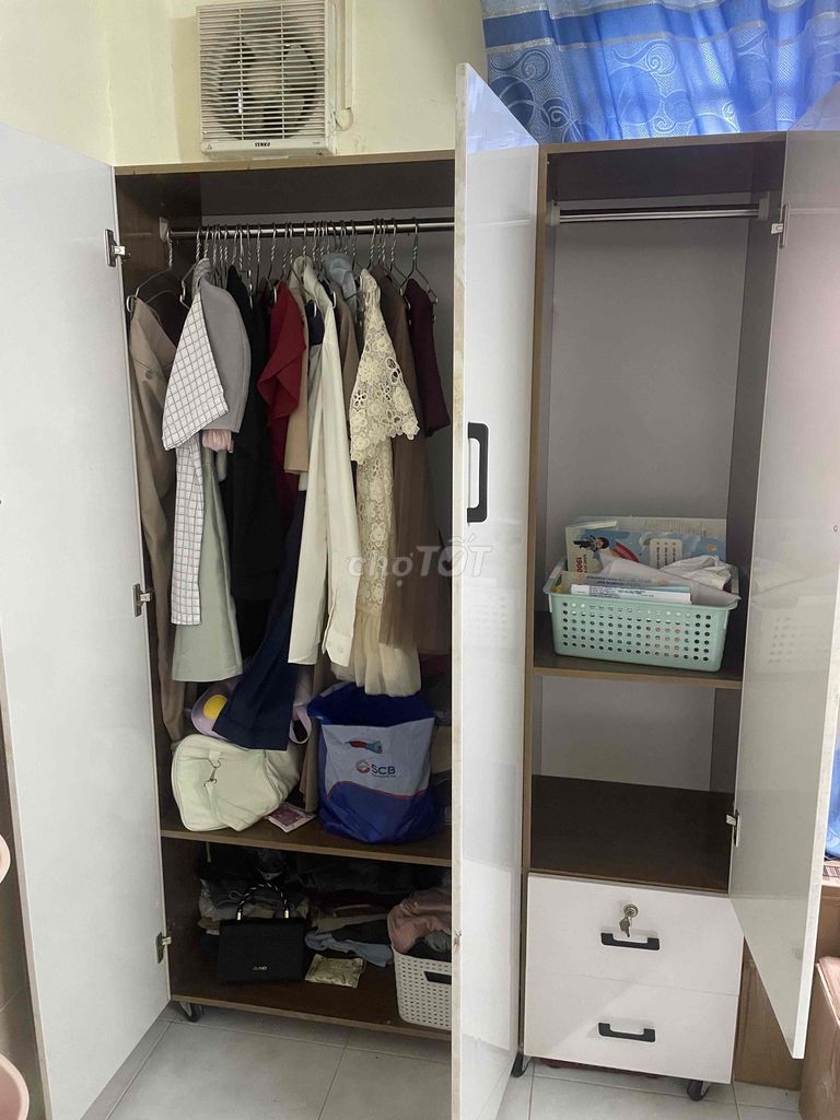 Tủ quần áo gỗ công nghiệp Trắng Mới. Mua bán Tủ, kệ gia đình tại Thành phố Thủ Đức Tp Hồ Chí Minh được đăng bởi Nguyen Ha hình 1
