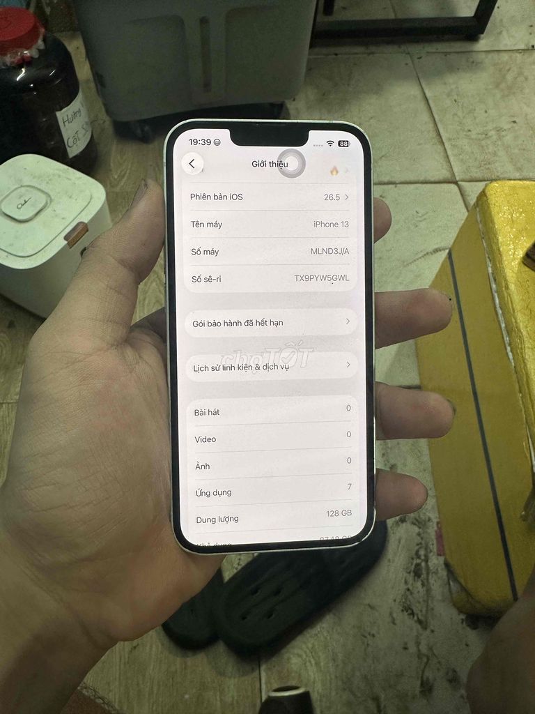 iPhone 13 128GB zin Vay icloud Đã chặn khoá. Mua bán Điện thoại tại Quận Liên Chiểu Đà Nẵng được đăng bởi Vũ Anh Tú hình 1