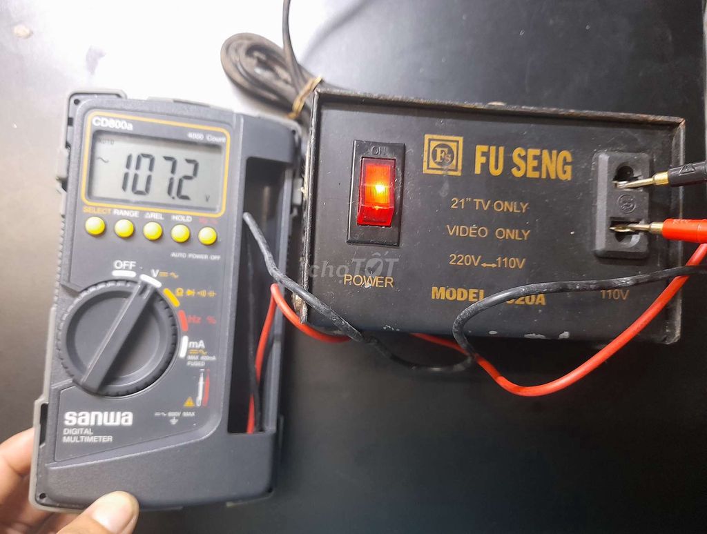 Dọn nhà dư cục biến áp FU SENG (Taiwan) 220V/110V