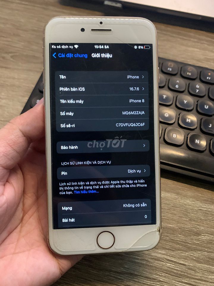Apple iPhone 8 64GB Vàng. Mua bán Điện thoại tại Huyện Bình Chánh Tp Hồ Chí Minh được đăng bởi huỳnh khoa hình 1