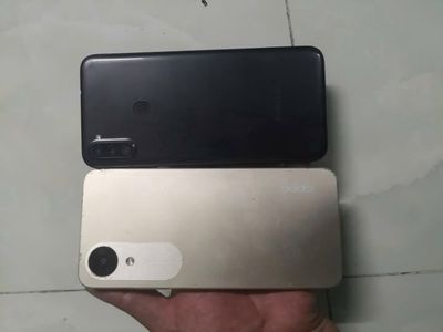 Oppo A17K Vàng Bể màn, vỏ ok
