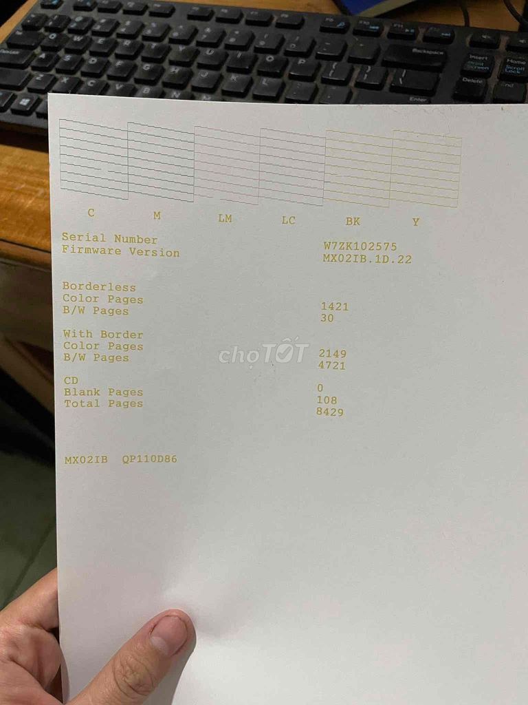 Máy in Epson L805 lỗi thông vách, còn lại tốt.. Mua bán Đồ dùng văn phòng tại Huyện Phú Giáo Bình Dương được đăng bởi Xuân Nguyễn hình 1