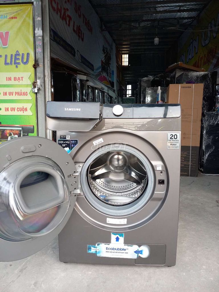 Máy giặt sấy Samsung Addwash Inverter giặt 9.5 kg. Mua bán Máy giặt tại Quận 12 Tp Hồ Chí Minh được đăng bởi Điện máy giá kho hình 6