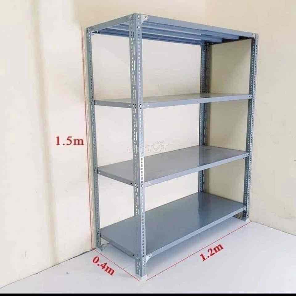 Kệ sắt xám 1.5x1.2x0.4m 4 sàn. Mua bán Tủ, kệ gia đình tại Quận Nam Từ Liêm Hà Nội được đăng bởi Kệ Sắt Giá Rẻ Hà Nội hình 1
