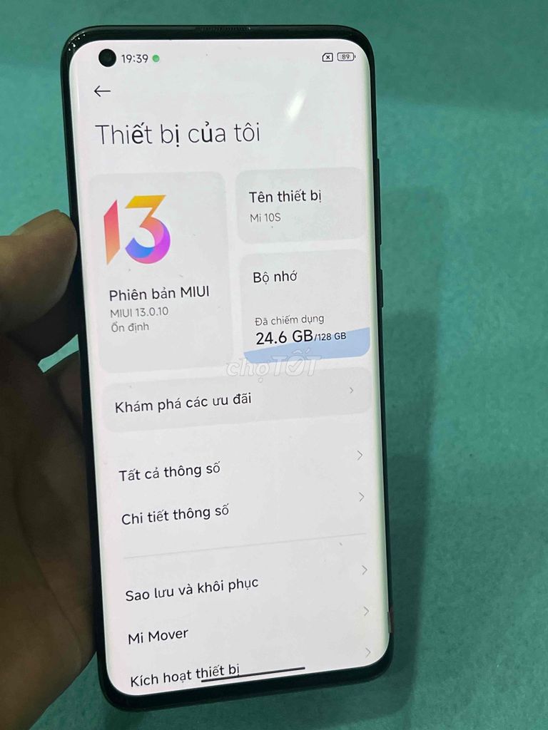 Xiaomi Mi 10S 128GB Đen. Mua bán Điện thoại tại Quận Hoàng Mai Hà Nội được đăng bởi Nguyennoi hình 1