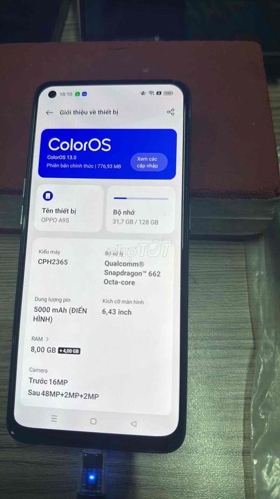 Oppo A95 128GB Đen. Mua bán Điện thoại tại Quận 12 Tp Hồ Chí Minh được đăng bởi Dinh Mai Nuong hình 1