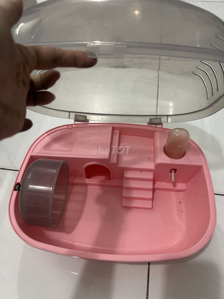 Chuồng Hamster nhựa Hồng. Mua bán Phụ kiện, Thức ăn, Dịch vụ tại Quận 8 Tp Hồ Chí Minh được đăng bởi Le thi thanh mai hình 1