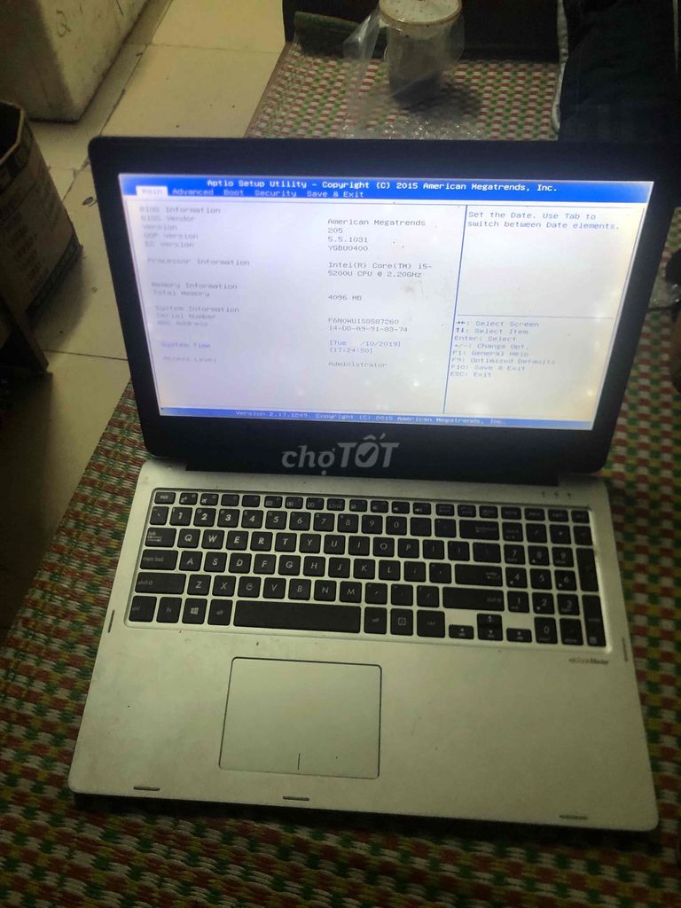 Asus Core i5 5200u 4GB Đen Đã dùng. Mua bán Laptop tại Quận Hà Đông Hà Nội được đăng bởi Mèo 95 hình 1