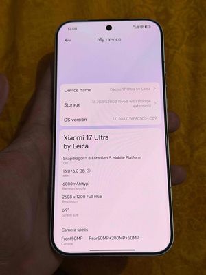 Xiaomi 17 Ultra by Leica 16GB/528GB Trắng