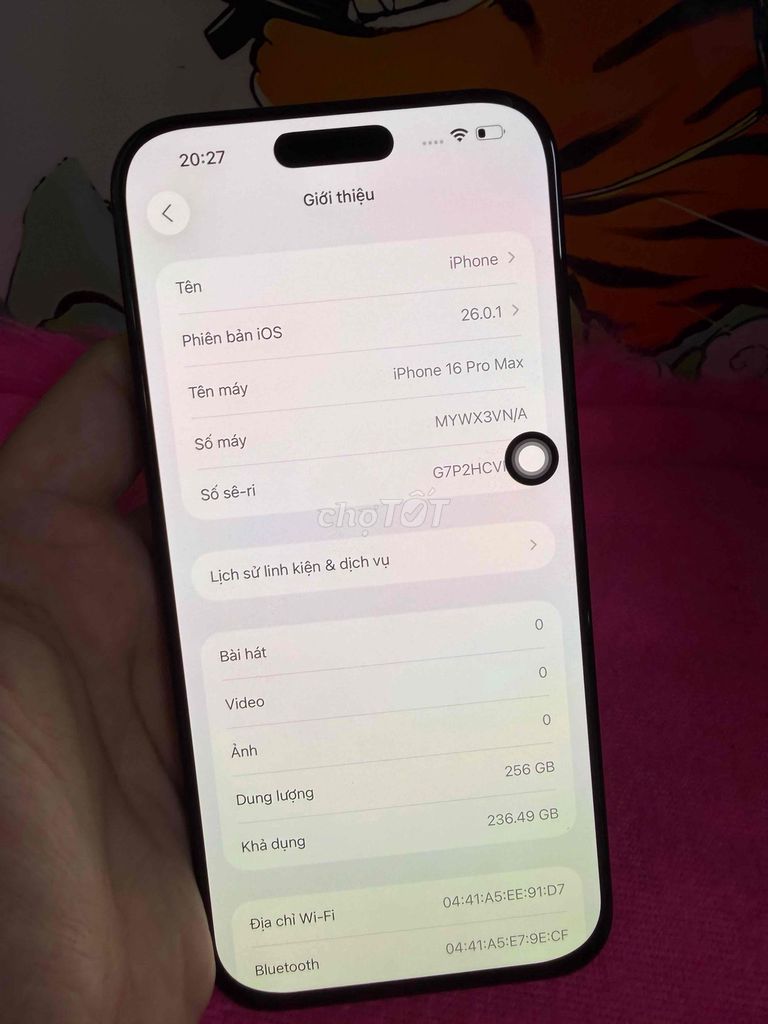 Iphone 16Promax 256 BLack VN 99. Mua bán Điện thoại tại Quận 10 Tp Hồ Chí Minh được đăng bởi Táo Hí hình 2